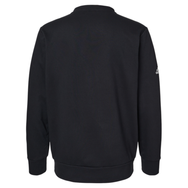Adidas Unisex Fleece Crewneck Sweatshirt, Black, Back view