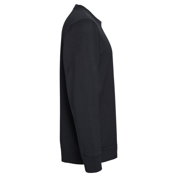 Adidas Unisex Fleece Crewneck Sweatshirt, Black, Right Sleeve view