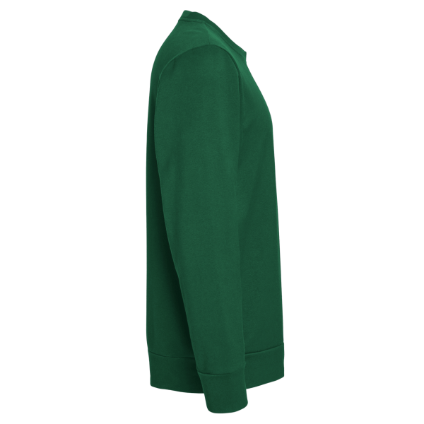 Adidas Unisex Fleece Crewneck Sweatshirt, Collegiate Green, Right Sleeve view