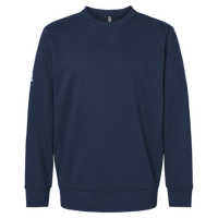 Adidas Unisex Fleece Crewneck Sweatshirt, Collegiate Navy, Front view
