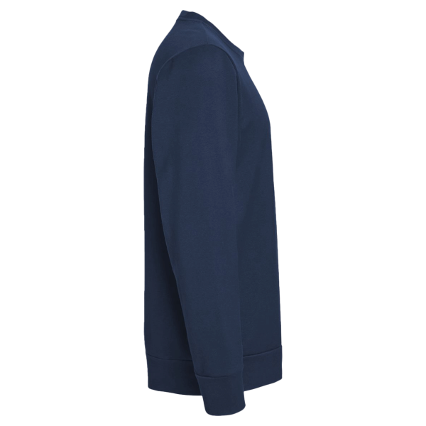 Adidas Unisex Fleece Crewneck Sweatshirt, Collegiate Navy, Right Sleeve view