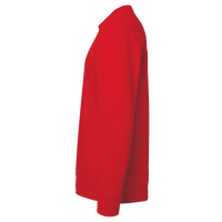 Adidas Unisex Fleece Crewneck Sweatshirt, Red, Left Sleeve view