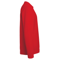 Adidas Unisex Fleece Crewneck Sweatshirt, Red, Right Sleeve view