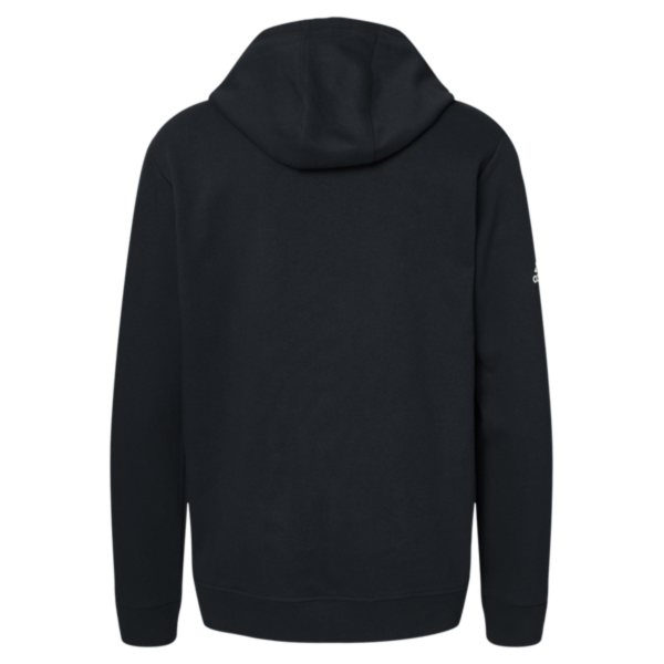 Adidas Unisex Fleece Hooded Sweatshirt, Black, Back view