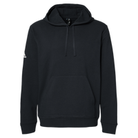 Adidas Unisex Fleece Hooded Sweatshirt, Black, Front view