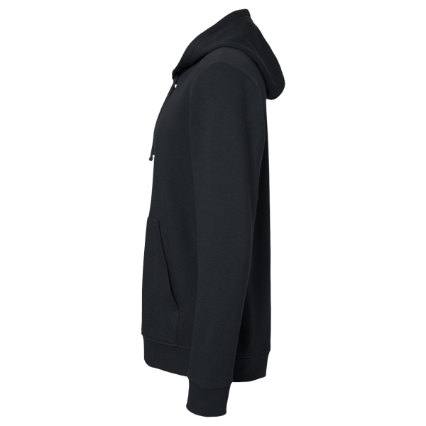 Adidas Unisex Fleece Hooded Sweatshirt, Black, Left Sleeve view