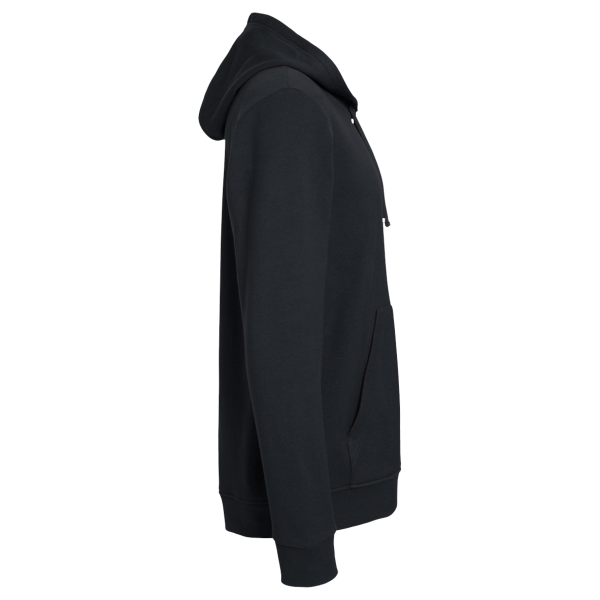 Adidas Unisex Fleece Hooded Sweatshirt, Black, Right Sleeve view