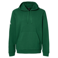 Adidas Unisex Fleece Hooded Sweatshirt, Collegiate Green, Front view