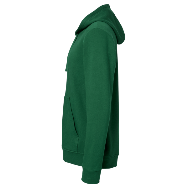 Adidas Unisex Fleece Hooded Sweatshirt, Collegiate Green, Left Sleeve view
