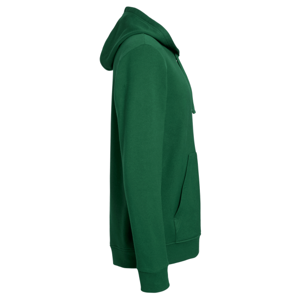 Adidas Unisex Fleece Hooded Sweatshirt, Collegiate Green, Right Sleeve view