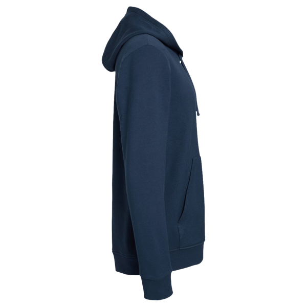 Adidas Unisex Fleece Hooded Sweatshirt, Collegiate Navy, Right Sleeve view