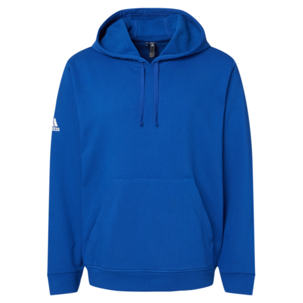 Adidas Unisex Fleece Hooded Sweatshirt, Collegiate Royal, Front view