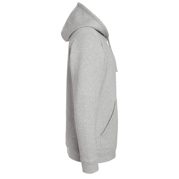 Adidas Unisex Fleece Hooded Sweatshirt, Grey Heather, Right Sleeve view