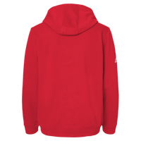 Adidas Unisex Fleece Hooded Sweatshirt, Red, Back view
