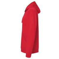 Adidas Unisex Fleece Hooded Sweatshirt, Red, Left Sleeve view