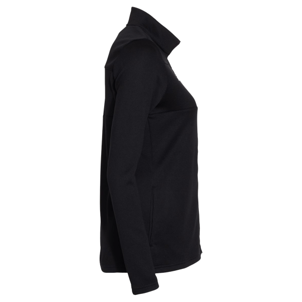 Adidas Women's 3-Stripes Double Knit Full-Zip Jacket, Black / Grey Two, Right Sleeve view