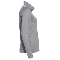 Adidas Women's 3-Stripes Double Knit Full-Zip Jacket, Grey Three / White, Right Sleeve view