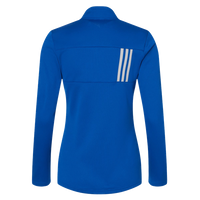 Adidas Women's 3-Stripes Double Knit Full-Zip Jacket, Team Royal / Grey Two, Back view