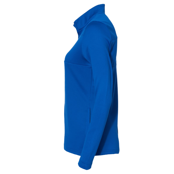 Adidas Women's 3-Stripes Double Knit Full-Zip Jacket, Team Royal / Grey Two, Left Sleeve view