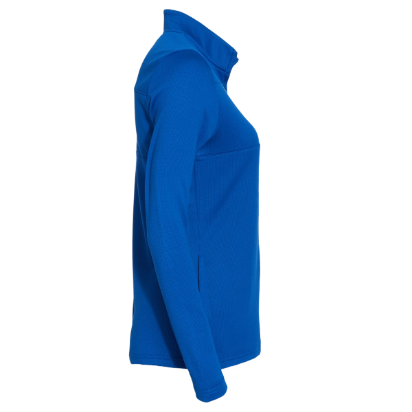 Adidas Women's 3-Stripes Double Knit Full-Zip Jacket, Team Royal / Grey Two, Right Sleeve view