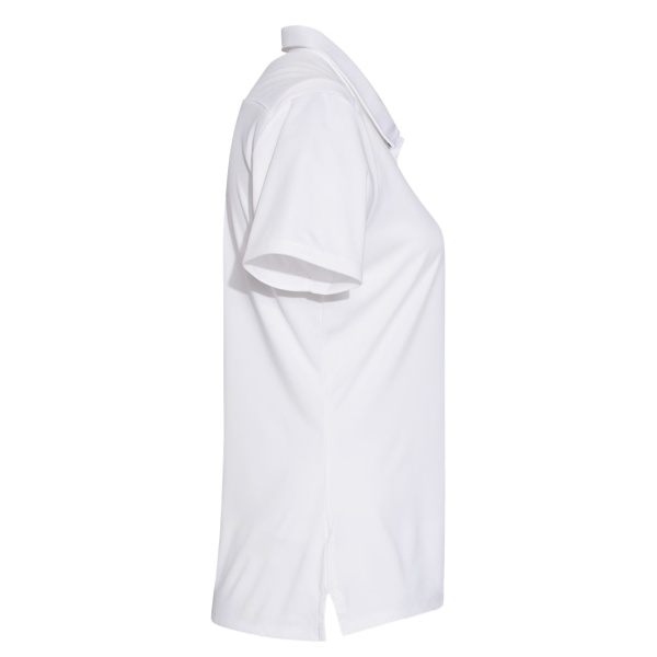 Adidas Women's 3-Stripes Shoulder Polo, White / Black, Right Sleeve view
