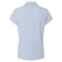 Adidas Women's Blended Polo, Blue Dawn Melange, Back view