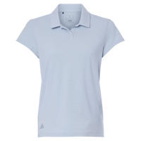 Adidas Women's Blended Polo, Blue Dawn Melange, Front view