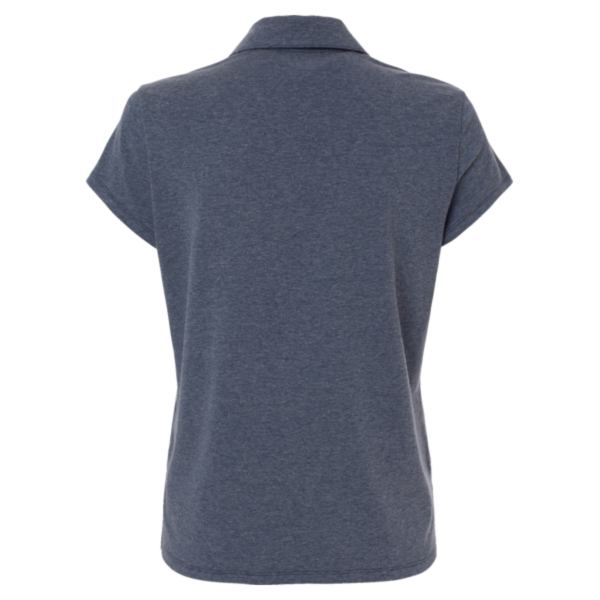 Adidas Women's Blended Polo, Collegiate Navy Melange, Back view