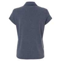 Adidas Women's Blended Polo, Collegiate Navy Melange, Back view