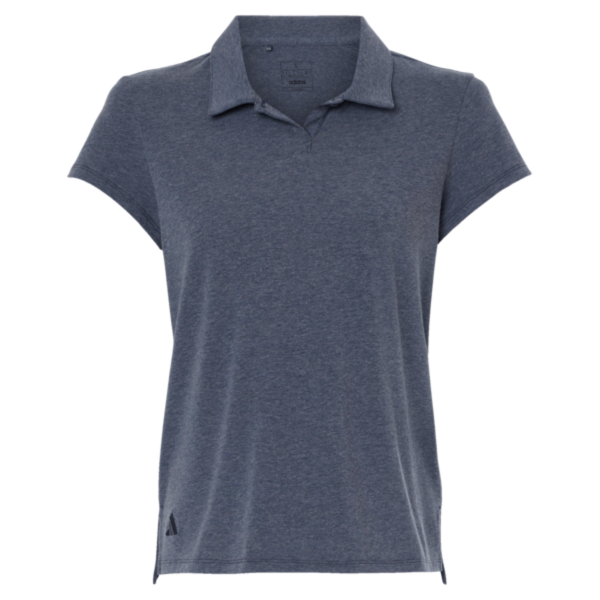 Adidas Women's Blended Polo, Collegiate Navy Melange, Front view