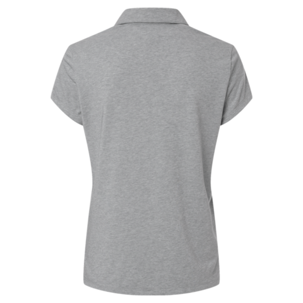 Adidas Women's Blended Polo, Grey Three Melange, Back view