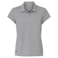 Adidas Women's Blended Polo, Grey Three Melange, Front view