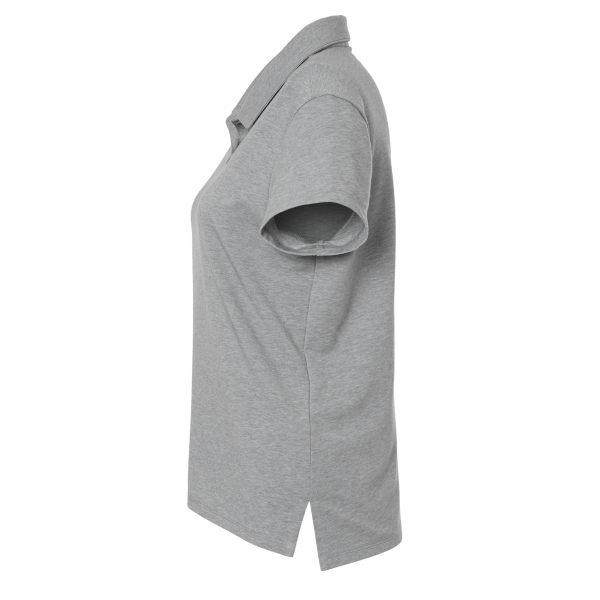 Adidas Women's Blended Polo, Grey Three Melange, Left Sleeve view