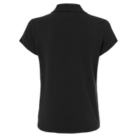 Adidas Women's Blended Polo, Solid Black, Back view