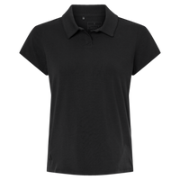 Adidas Women's Blended Polo, Solid Black, Front view