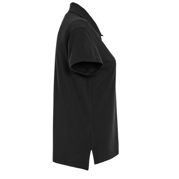 Adidas Women's Blended Polo, Solid Black, Right Sleeve view