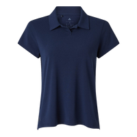 Adidas Women's Blended Polo, Solid Collegiate Navy, Front view