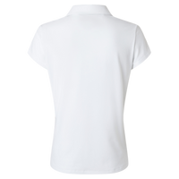 Adidas Women's Blended Polo, Solid White, Back view