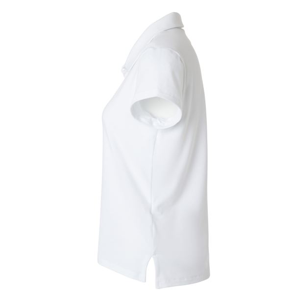 Adidas Women's Blended Polo, Solid White, Left Sleeve view