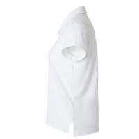 Adidas Women's Blended Polo, Solid White, Left Sleeve view
