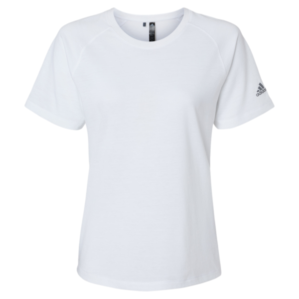 Adidas Women's Blended T-Shirt, White, Front view