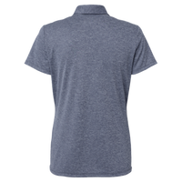 Adidas Women's Heathered Polo, Collegiate Navy Melange, Back view