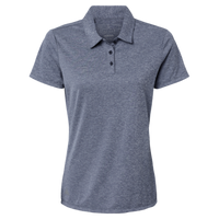 Adidas Women's Heathered Polo, Collegiate Navy Melange, Front view