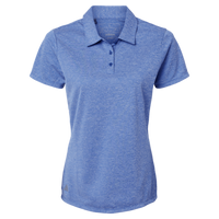 Adidas Women's Heathered Polo, Collegiate Royal Melange, Front view