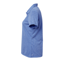 Adidas Women's Heathered Polo, Collegiate Royal Melange, Left Sleeve view