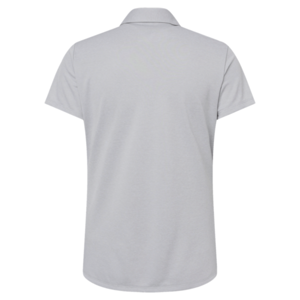 Adidas Women's Heathered Polo, Grey Two Melange, Back view