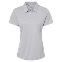 Adidas Women's Heathered Polo, Grey Two Melange, Front view