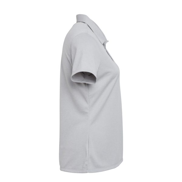 Adidas Women's Heathered Polo, Grey Two Melange, Right Sleeve view