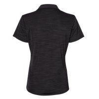 Adidas Women's Mélange Polo, Black Melange, Back view