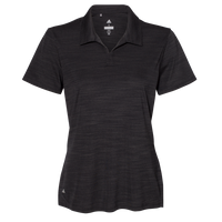 Adidas Women's Mélange Polo, Black Melange, Front view